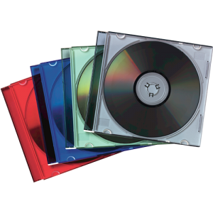 CD tok, vékony, 1 lemez, vegyes színek