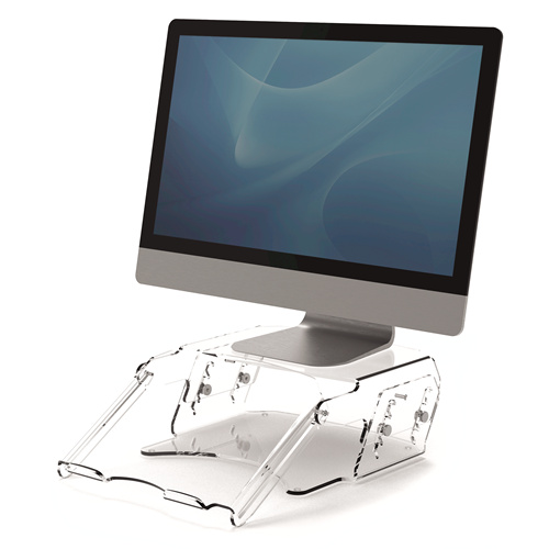 Clarity™ stojan na monitor s nastaviteľnou výškou s držiakom na dokumenty